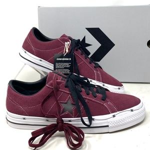 Converse One Star Pro OX Shoes Low Men's Sneakers Skate Suede Bordeaux A05091C